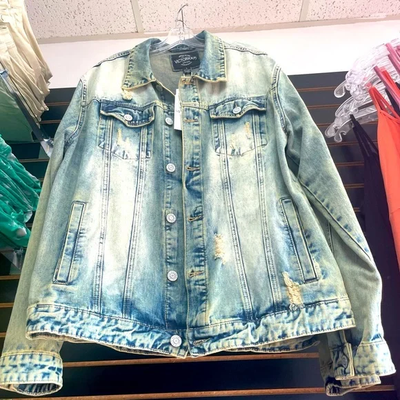 Mens Jeans denim jacket , victorious brand size Large
